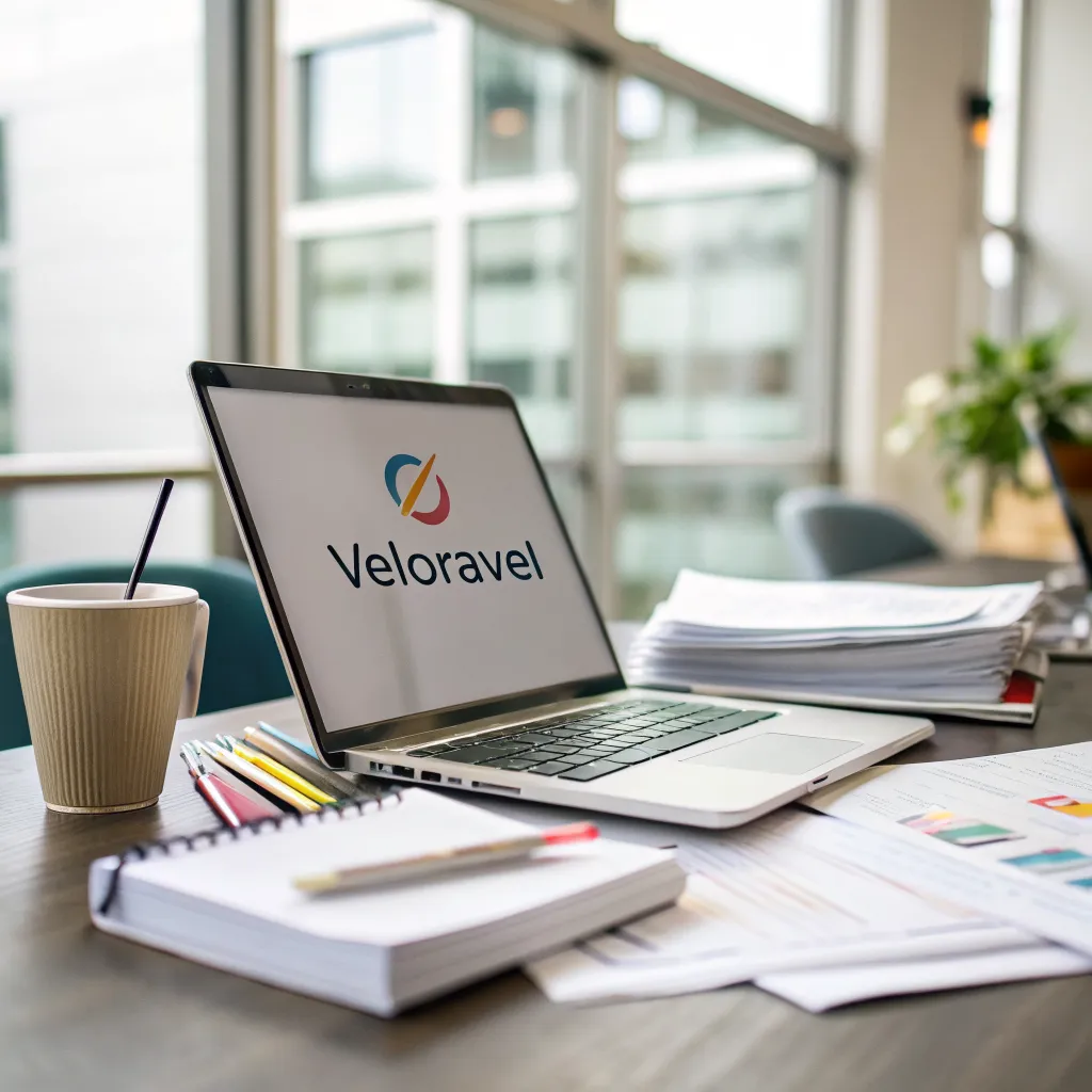 Veloravel editorial desk setup