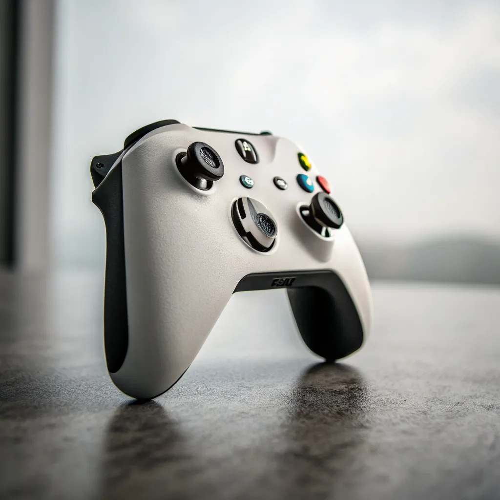 Minimal gaming controller aesthetic